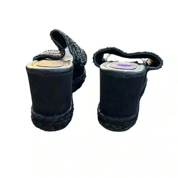 Torgeis Womens Neith FEI1073 Black Wedge Slide Sandals Size 8 - Picture 7 of 11